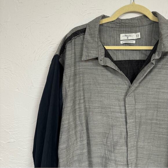 Phillip Lim x Target Black & Grey Button Down Shirt Mens XXL Casual Classic - Picture 3 of 10